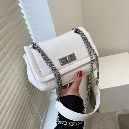 One-shoulder armpit bag chain simple fashion bag female phone wallet commuter bags messenger small square crossbody bag