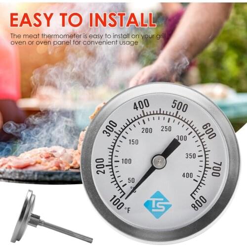 Oven Thermometer Barbecue BBQ Smoker Grill Stainless Steel Digital Thermometer Kitchen Accurate Fast Response Temperature Gauge