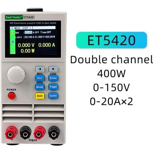 ET5420 Battery Tester Professional Programmable Dc Electronic Load Battery Indicator Battery Monitor Usb Tестер Charging Tester