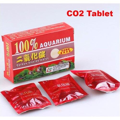 36pcs/Box Fish Tank Co2 Tablets Carbon Dioxide For Aquarium Water Plant Glowing Fish Tank CO2 Diffuser Novelty Design Package