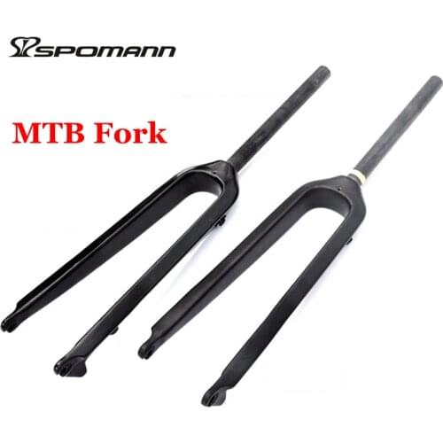 Carbon Fork 3K Black MTB Fork 26 /27.5/ 29 ER Mountain Bike Fourche Vtt Bicicleta Horquilla Bicycle Straight Tube Disc Brake