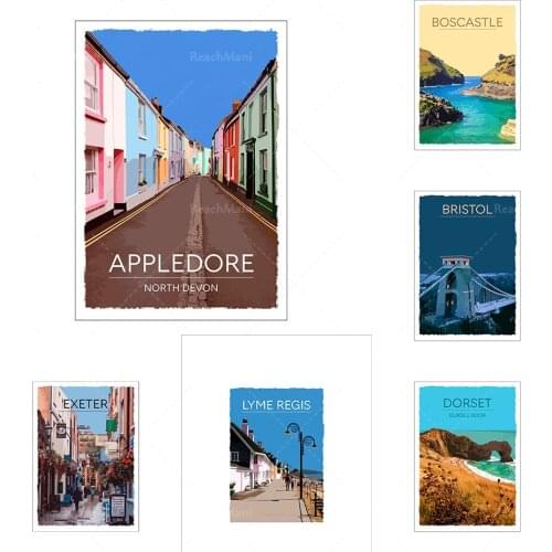 Retro vintage style travel poster or canvas picture