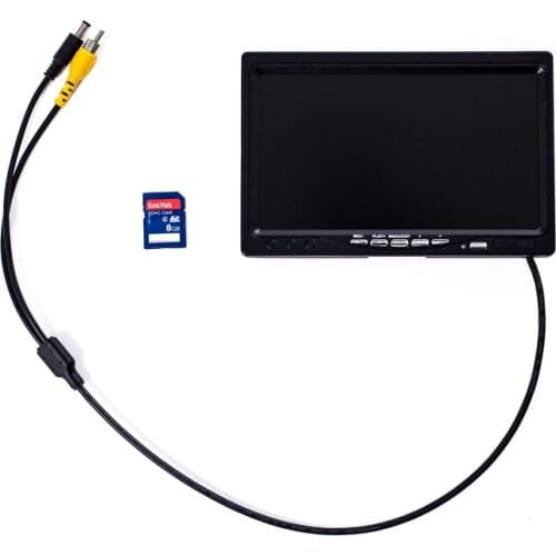 WP90 7inch 9inch LCD TFT color monitor with 8GB card , support video recording , fit underwater camera , Industrial Camera WP90