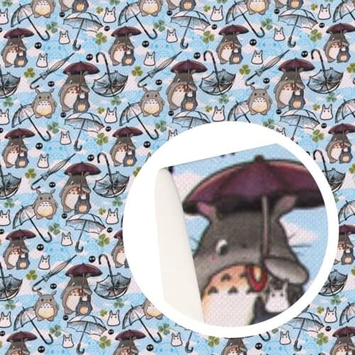 20*33cm cartoon Ordinary Faux Synthetic Leather Fabric For Bows Leather Crafts DIY Handmade Material,1Yc19750