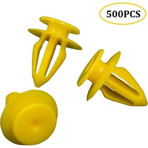 500Pcs Auto Door trim panels Fastener Rivet Car plastic fixed clip For Lada Golf Granta Priora Niva Largus Samara