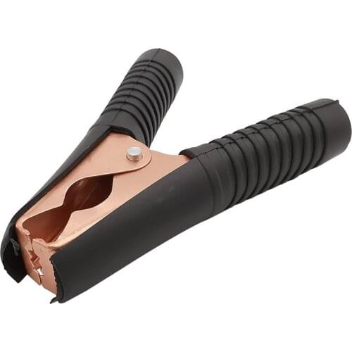 5Pcs Black 100A 90mm Crocodiles Clamps Alligator Clips Car Battery Clip Connectors Insulated Terminal Electrical Clip