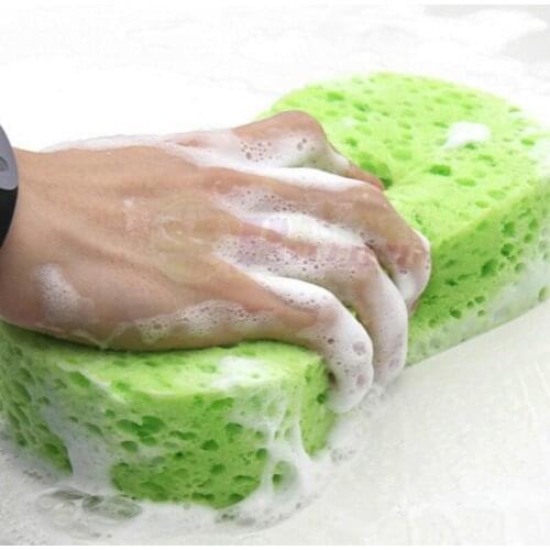 1Pcs Green Car Wash Sponge Cleaning Cloth Scouring Pad Dish Cloth Cleaning Wiper For Kitchen Strong Decontamination Dish Towel