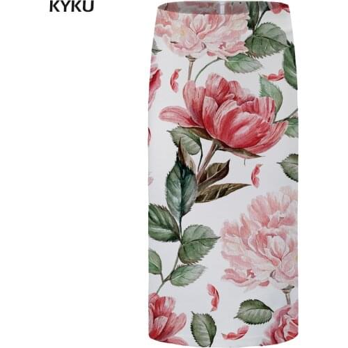 KYKU Leaf skirts Women Beautiful Party Elegant Skirt Gothic Summer Sexy Ladies Skirts Anime Knee Length New Plus Size 2019