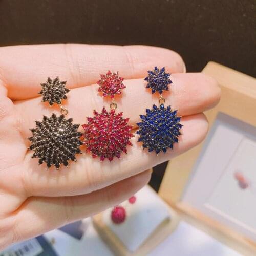 HIBRIDE Popular Fashion AAA Cubic Zirconia Stone Drop Earrings for Women Wedding Bridal Dinner Brincos Jewelry E-614