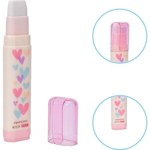 1pcs Fashion Students Pen Shape Eraser Rubber Stationery Kid Gift Toy Cute