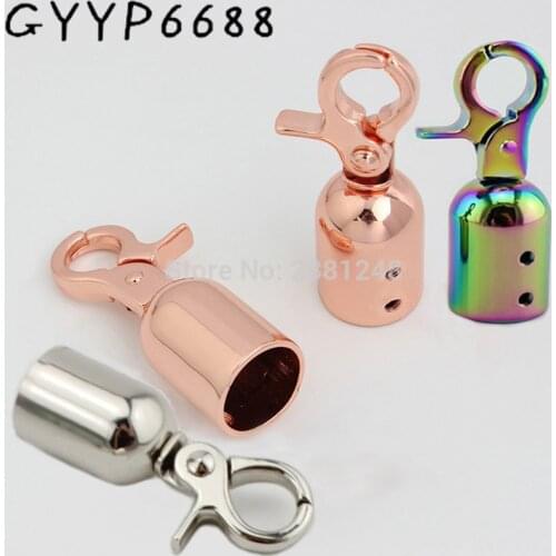 10-30pcs 7colors Rainbow metal fitting hardware handbag tassel cap clasp hook hanger hook clasp hook screw connector bag handger