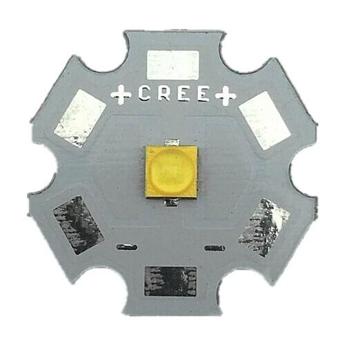 10pcs Cree XTE XT-E 1W - 5W Led Nature White 4000-4500K LED Light With 8/10/12/14/16/20MM Aluminum PCB For DIY Flashlight Lamp