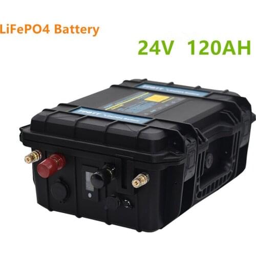 24V LiFePO4 Battery pack 120AH 24v 120AH lifepo4 battery 24V battery pack for boat motor, inverter
