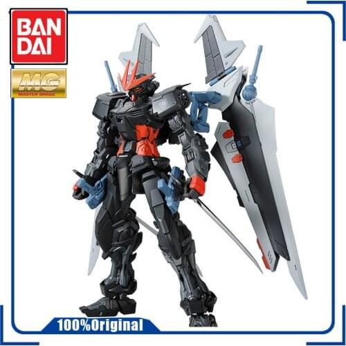 BANDAI PB Limit MG 1/100 ASTRAY NOIR Strike Noir GUNDAM Assembly Model Action Toy Figures Gifts for Children