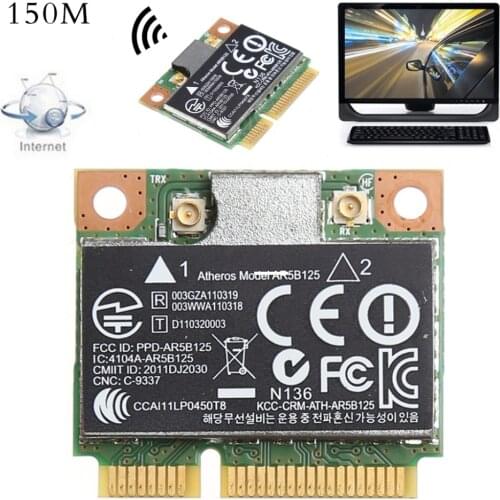 150M WiFi WLAN PCI-E Wireless Card Adapter For Atheros AR5B125 SPS 675794-001 for HP PN 670036-001 C26