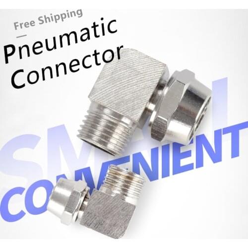 Metal Pneumatic Quick Connector PL External Thread Hose Connector Air Compressor Accessories 1/4" 1/8" 3/8" 1/2" BSP