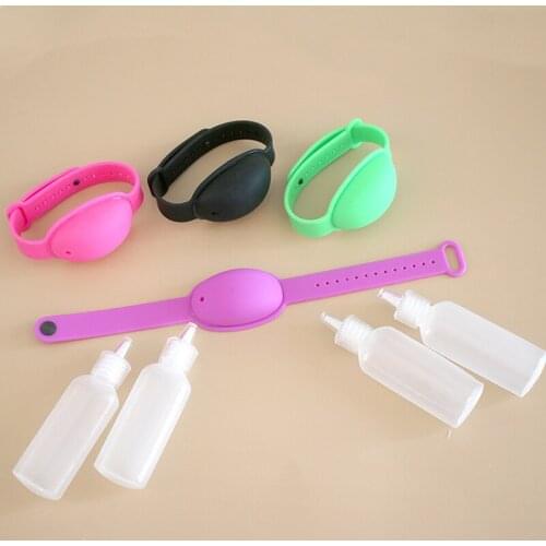 Hand Dispenser Hand Sanitizer Disinfectant Dispenser Pumps Sub-packing Silicone Bracelet Wristband Wristband Hand Dispenser