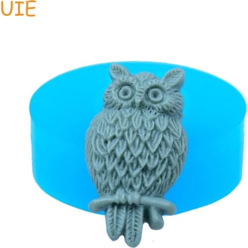 DYL018U 23.2mm Owl Silicone Mold - Bird Mold Sugarcraft, Cake Decoration, Fondant, Gum Paste, Chocolate, Cabochon, Resin Mold