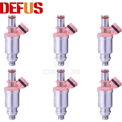 6x 23250-74080 Fuel Injector Nozzle 23209-74080 For Toyota 92-97 Land Cruiser Lexus96-98 LX450 4.5L V8 2320974080 Fuel Injection