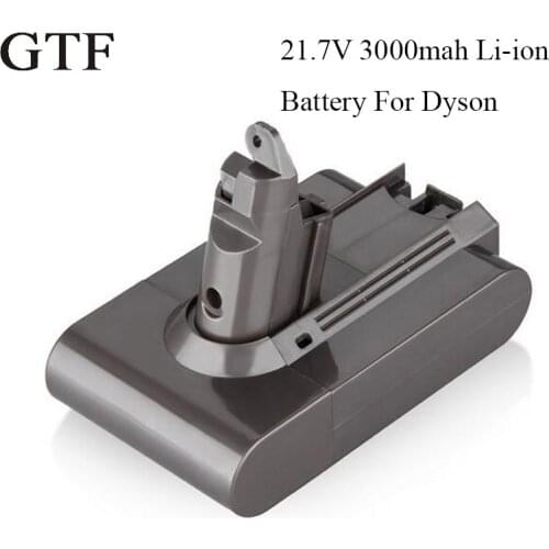 GTF 21.6V 3000mAh Replacement Battery V6 for Dyson Li-ion Vacuum Cleaner DC58 DC61 DC62 V6 965874-02 DC72 Handheld Battery Cells