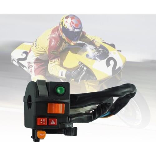 KG-054 Universal 12V 22MM Handlebar Motorcycle Horn Turn Signal Light flameout Headlight Switch Motorbike ATVs Motorcross Parts