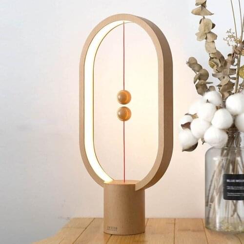 Creative Magnetic Balance Nightlight Bedroom Desk Book Light Usb Reading Lamp Booklight Bedside Gift