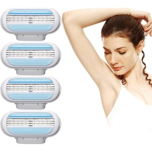 Brand New 4 pcs/lot High Quality Blade to Female Razor Sharpener Shaving Razor Blades for Women Care Venuse
