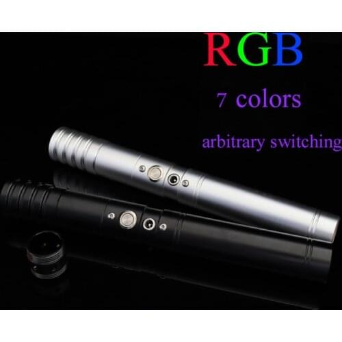New Changing Color Lightsaber 98cm Rgb Light Saber Force Fx Lighting Heavy Dueling Color Sound Foc Lock Up Metal Handle