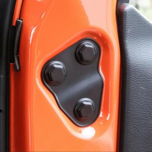 Front Door Screw Protection Bolts Cover Trim Fit for Wrangler JL 2018-2021 Accessories
