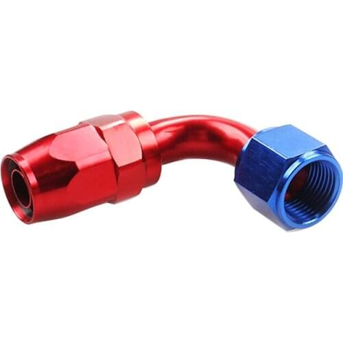 90 Degree Fast Flow Hose Oil Fuel Gas Hose Line Fitting Adapter AN10