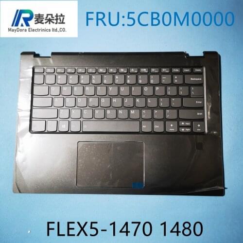 Brand new original backlight US keyboard for LENOVO YOGA520-14 YOGA520 14inch replace keyboard palmrest top cover type FP GRAY