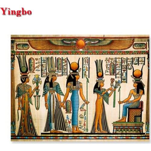 Full Square/Round Drill 5D DIY Diamond Painting Egyptian woman mural 3D Diamond Embroidery Cross Stitch Home Decor