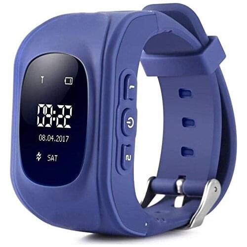 Q50 GPS Kids Watches Baby Smart Watch for Children SOS Call Location Finder Locator Tracker Anti Lost Monitor (Dark Blue)
