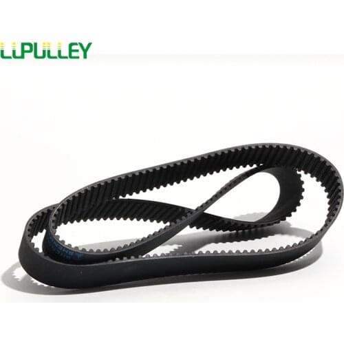 LUPULLEY S5M Timing Belt Closed Loop Black Rubber Toothed Belt 5mm Pitch Width 15/20/25mm Length 460/465/475/490/500/515/520/525