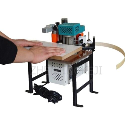 Manual Edge Banding Machine Small Portable Curved and Straight Line Gluing Home Edge Banding Machine 625W Woodworking Machinery