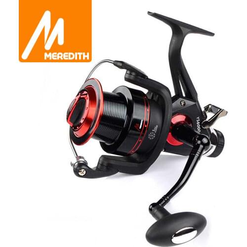 Meredith 5BB+1RB 10KG 22LB 5.2:1 Double Drag REAR Spinning Reel Larger Spool Max Drag Sea Boat Spinning Fishing Reel