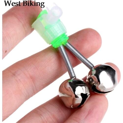 Fishing Rod Clamp Alarm Bell Twin Ring Bite Lure Tips Outdoor Accessories