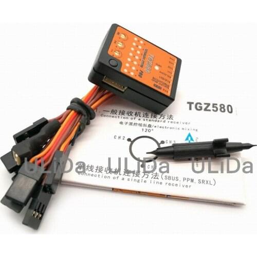 Attitude Control TGZ580 3-Axis Gyro Flybarless System For RC Helicopter MB PLUS
