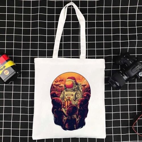 Foldable Womens Bags Reusable Supermarket Shoulder Bag Eco-friendly Shoppers Handbags High-quality Ecobag Casual Summer Bag