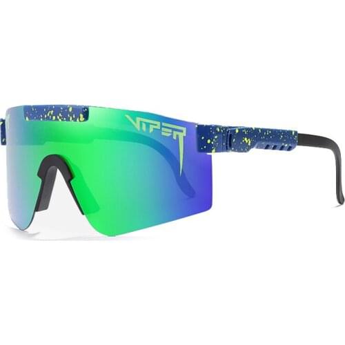 Large Frame Riding Sunglasses with Full Color Electroplated True Film Polarized Sunglasses with Box Cycling Glasses