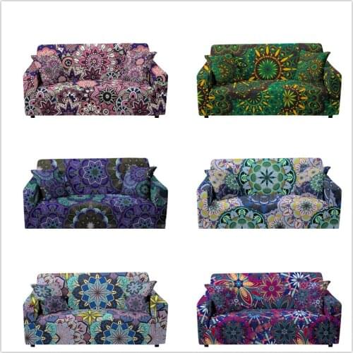 Modern Sofa Cover Elastic Sofa Silpcovers Sectional Couch Cover For Living Room Mandala L Shape Cover Corner Sofa 1/2/3/4 Seater