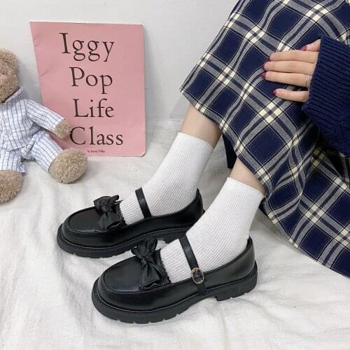 YSHUNIJ Retro small shoes Japanese uniform shoes 2021 new spring thick heel Mary Jane shoes womens Lolita shoes