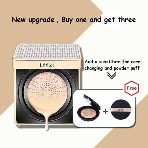 Leezi Diamond sparkling air cushion BB moisturizing concealer acne printing invisible pores oily skin makeup nude makeup