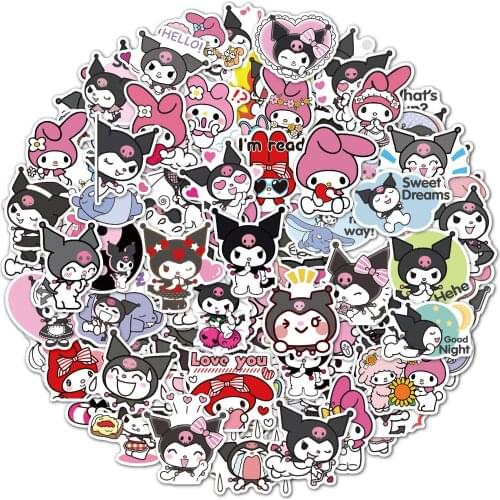 10/30/50/100Pcs/Set Cartoon Anime Cool Lomi Refrigerator Waterproof Sticker Cute Cartoon Graffiti Waterproof Sticker