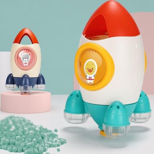 Water Rocket Rotating Water Spray Children Toy Baby Kids Bath Toys Baby Play Water Shower Baby Bath Shampoo Bathroom Toys
