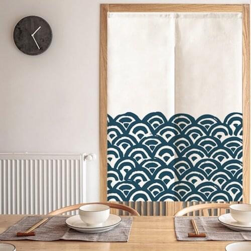 Japanese Door Curtain Partition Curtain Bed Room Bathroom Kitchen Shade Curtain Short Curtain Half Curtain Feng Shui Curtain