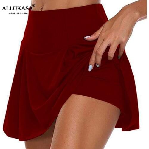 Golf Sport Einfarbig Workout Volleyball S-5XL Tennis Running Skort Skirt Athletic Yoga2020 Athletisch Fitness Skirts