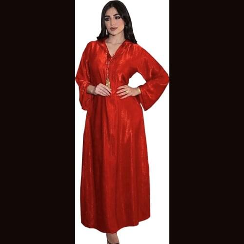 Womens long skirt kaftan luxurious embroidered sequin abaya muslim dresses