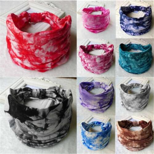 Bohemian Yoga hairband womens super wide elastic cotton sweat absorption Headband