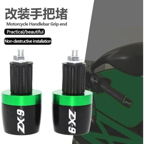 ZX-9 zx9 For Kawasaki ZX9 1994 1995 1996 1997 Motorcycle Accessories 7/8" 22MM Handlebar Hand Grips Handle Bar End Cap